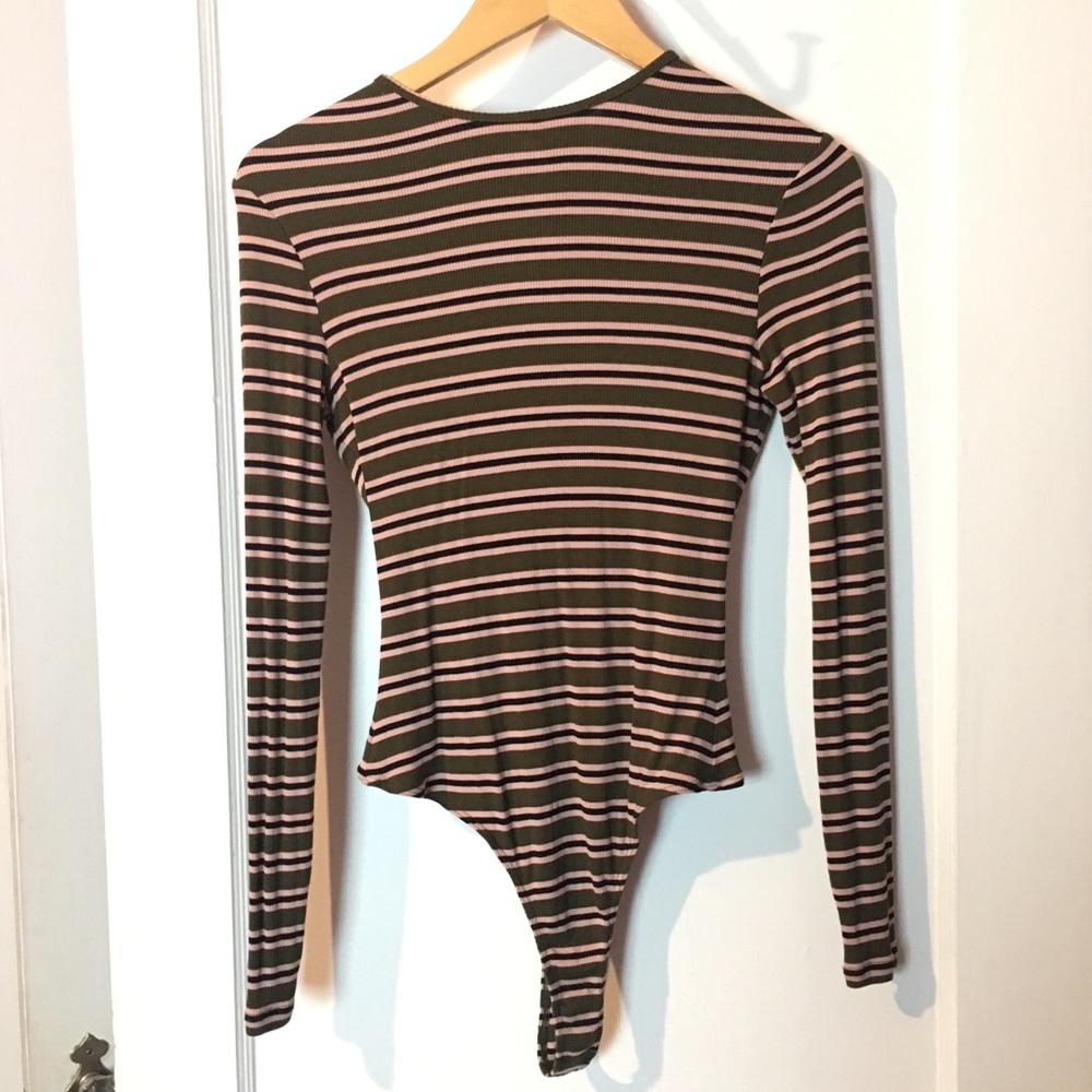 NWOT American Apparel Striped Bodysuit